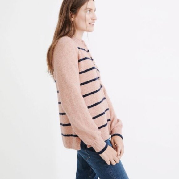 Madewell Pembury Henley Mockneck Sweater S Pink - Picture 4 of 9